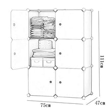 Locker Plastic Armadio Armadio Rimovibili Noleggio Divide-Grid Scaffali Abbigliamento Home Camera Dormitorio Rosa 75X47X111CM MUMUJIN (Color : Green)