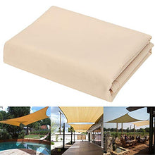 Tenda a Vela Parasole Ombrelloni da Giardino Impermeabile Protezione Antivento con UV Protezione per Terrazza, Campeggio, Cortile, con Corda Libera 2x3m Rettangolare Sand