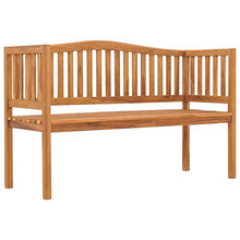 E E-NICES Panchina da Giardino 150 cm in Legno Massello di Teak