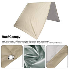 Cocosity Telo Impermeabile, tettoia per Tetto, tettoia per Parasole per Parco Giochi per Bambini, per schermi ombreggianti per parchi Giochi(Beige)