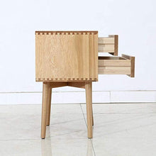 H-CAR Comodino Comodino Comodino Camera da Letto Comodino Moderno Nordico in Quercia con Gambe in Legno Organizer Storage Unit