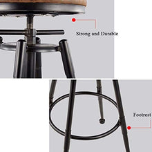 LYRWISHJD - Sedia da bar con schienale regolabile, altezza 98 – 120 cm, in ecopelle, stile retrò, in metallo, per cucina e caffè, colore: blu