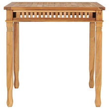 FAMIROSA Tavolo da Pranzo per Giardino 80x80x80 cm in Massello di Teak