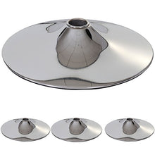 Set 4X basi Rotonde per sgabelli T845 Metallo Cromato Ø 41cm