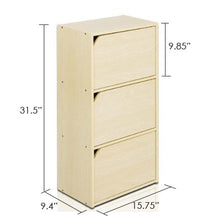 Furinno Librerie, Faggio, Steam Beech, 3-Tier
