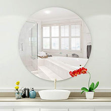 XQAQX Specchio da Trucco Specchio Ingranditore Nordic Parete Bathroom Specchio, Specchio Rotondo, Specchio da Toilette, Bagno Decorazione - Bianco