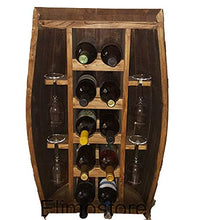 Elimostore Mezza Botte da 100 Litri Botti Legno portabottiglie