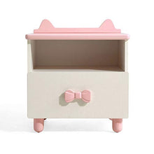 LICHUAN - Comodino per bambini, con 1 cassetti, colore: Rosa