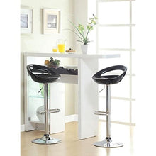 Vendideur Pro - Set di 4 sgabelli da bar regolabili in plastica ABS grigia, altezza regolabile su manico 84-104 cm
