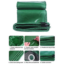 YYDE Tarpaulin Resistente, telone, telone Impermeabile, Copertura Impermeabile Impermeabile con Occhielli per mobili da Giardino, Piscina, Auto, Camion,2 x 3 m