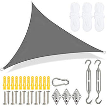 Hands DIY Tenda a Vela Triangolare 3x3x3m, Vela Ombreggiante Triangolare Esterno, Protezione Raggi UV, Tende a Vela Solare per Terrazzo Giardino Balcone