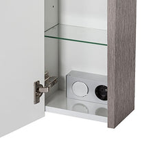 Schildmeyer Armadietto a Specchio, Holz, Grigio, 70.0x17.0x67.0 cm