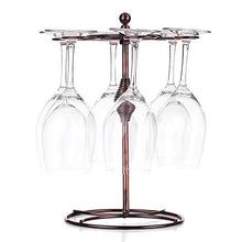 Leepesx Portacandele da Tavolo con Supporto per Bicchieri da Vino in Metallo Elegante Classico con 6 Ganci