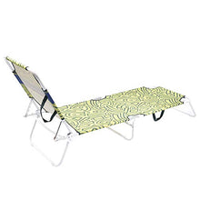 Pierre Cardin, Verde, Linea Aruba, Lettino con Strasburgo, Mare Giardino Piscina, 188x55x24 cm