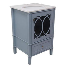 Rubea Slater - Set da bagno in legno massello, 600 mm
