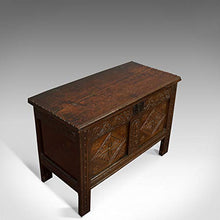 Compatto Antico Coffer, Inglese, Quercia, Cassapone, Tronco, Primo Georgiano, Circa 1720
