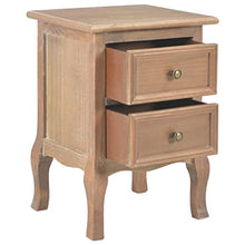 vidaXL 2X Legno Massello Pino/Pioppo Comodini MDF Tavolo Mobile Arredo Camera