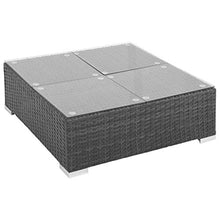 Festnight Set Divani da Giardino in Polyrattan, Set di Mobili da Giardino, Set Divano Esterno con Cuscini Nero 6 pz