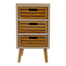 HoitoDeals - Scaffale portaoggetti con 3 cassetti in legno naturale, con gambe rimovibili, per uso domestico