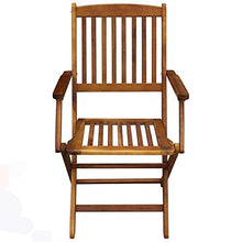 Computer portatile Stand Stand Solid Acacia Legno Outdoor Dining Set 5 Pezzi Giardino Pieghevole Tavolo Sedia