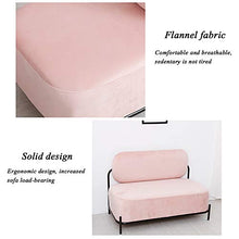 WSN Divano angolare Comodo Divano Singolo Imbottito in Tessuto Moderno con braccioli, Imbottito con braccioli Rosa,Rosa