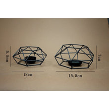 LEDMOMO Portacandele classico Tavolino in ferro da tavolino per candeliere per interni in esterni per esterni da giardino - Dimensioni L