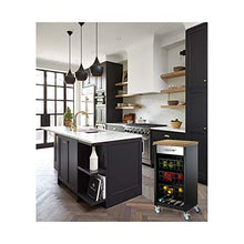 DON HIERRO - Carrello da cucina KARA struttura nera