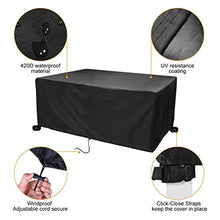 Fodere per mobili da Giardino 330x220x70cm, Fodere per mobili da Esterno Impermeabile, Resistente Copertura per mobili da Esterno in Tessuto Oxford 420D Antivento Anti-UV