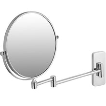 TecTake Specchio cosmetico specchio per il trucco | ingrandimento 5x / 7x / 10x | Inclinabile e ruotabile a 360° - modelli differenti (5x | no. 402642)
