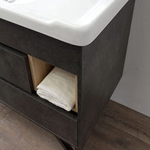 Kiamami Valentina MOBILE BAGNO A TERRA 101CM CON LAVABO STILE INDUSTRIAL SPECCHIO | VIENNA