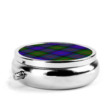Macdonald Tartan ceacaafdefd Art - Contenitore rotondo per pillole a 3 scomparti, in metallo, per medicina e vitamina
