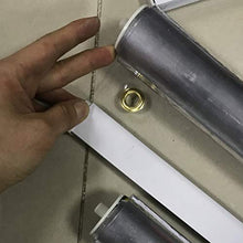 GDMING Tende con Occhielli Antivento, Impermeabile Resistente alle Intemperie Robusto Telo, 0.5mm Spessore Trasparente Copertura della Finestra Plastica Partizione, 36 Dimensioni