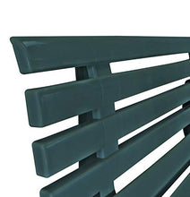 Panca con schienale per esterni, resistente alle intemperie per 3 persone, verde 145,5 x 49 x 74 cm