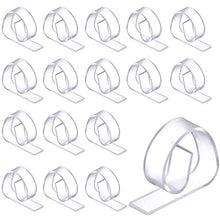 Lindong - Confezione da 50 clip per tovaglia in plastica trasparente