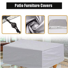 Fodere per mobili da giardino Rettangolari impermeabili 170x94x70cm, Fodere per mobili da giardino per esterni, Fodere per mobili da esterno, Fodera per mobili da giardino antipioggia pioggia e n
