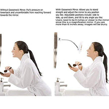 ADSE Specchio per Il Trucco 5X Specchio per Trucco Illuminato a LED Pieghevole Specchio per Specchio cosmetico con Rotazione a 360 °
