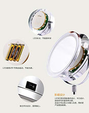 Specchio per Il Trucco, Specchio per Il Trucco del Bagno , Specchio per Il Trucco con Luce LED, con Interruttore, Lente d'Ingrandimento 10 Volte, Specchio per Il Trucco da appoggio