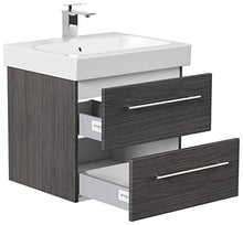Mobile bagno con lavabo Geberit Icon 60cm antracite venato