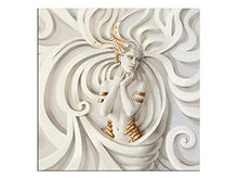 Kunstst-discounter A06172 - Stampa su telaio, soggetto: donna bianca, 100 x 100 cm