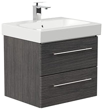 Mobile bagno con lavabo Geberit Icon 60cm antracite venato
