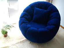 Divano pigro Sedia singola Personalità creativa Moda Divano pigro Carino Tessuto semplice Piccolo appartamento Camera da letto rimovibile Sedia per computer Sedile lavabile per il tempo libero,Blu