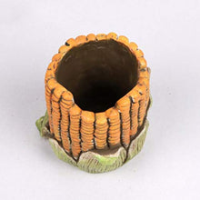 QJXSAN Retro carnoso Flower Pot Corn Embossed Vasi nostalgico Creativo Fatto a Mano del Cemento Pianta in Vaso Contenitore