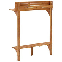 FAMIROSA Tavolo da Bar da Balcone 90x37x122,5 cm in Massello di Acacia