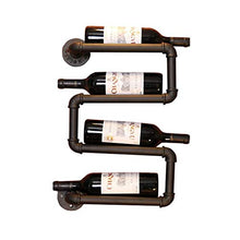 LHQ-HQ Water Pipe Wine Rack Wall Hanging Display Stand Bar Rack