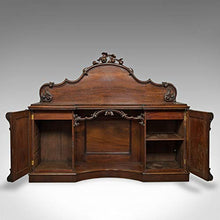 Grande credenza antica, inglese, vittoriano, mogano, comò, circa 1850