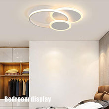 Plafoniera a LED, 39W Moderna Lampada da Soffitto in Alluminio Acrilico Rotondo, Telecomando Dimmerabile con Funzione di Memoria, Adatta per Soggiorno Camera da Letto Studio Plafoniere Φ52 * H6cm