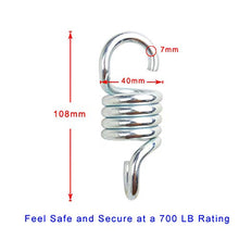 Kit di ganci per amaca da appendere per sedie e amache, in acciaio inox, per appendere sedie e dondoli.