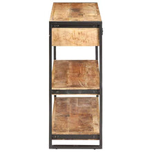 Tidyard Credenza 120x30x75 cm in Legno Massello di Mango Grezzo