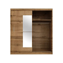 Selsey Vaniva - Armadio - 2 ante scorrevoli - rovere lancaster - 180 cm - con specchio
