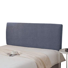 Zuq - Copritesta per testiera, elasticizzato, resistente alla polvere, copritesta elasticizzata, per camera da letto, grigio, 180 cm